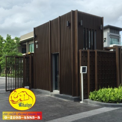 รับออกแบบระแนงโครงการบ้านหรู - โรงงานผลิตติดตั้ง เหล็กดัดอิตาลี-ประตูไชโย