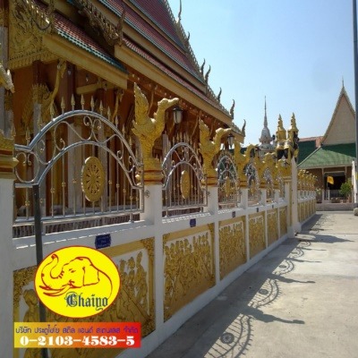รั้ววัด - โรงงานผลิตติดตั้ง เหล็กดัดอิตาลี-ประตูไชโย