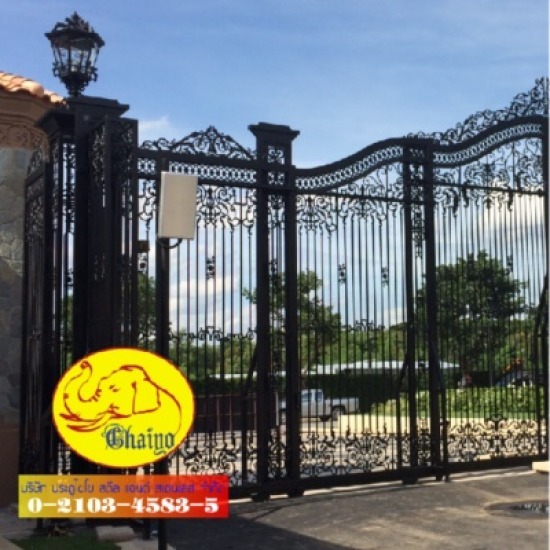 ประตูรั้วเหล็กดัดอิตาลี - บริษัท ประตูไชโย สตีลแอนด์ สเตนเลส จำกัด - ประตูสแตนเลส  โครงหลังคา  เหล็กดัด  เหล็กร็อทไอร์ออน  อัลลอย  ประตู  ประตูรั้ว  ประตูเหล็กอิตาลี 