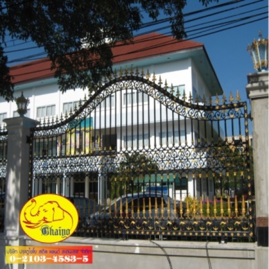 ประตูรั้วเหล็กดัดอิตาลี - บริษัท ประตูไชโย สตีลแอนด์ สเตนเลส จำกัด - ประตูสแตนเลส  โครงหลังคา  เหล็กดัด  เหล็กร็อทไอร์ออน  อัลลอย  ประตู  ประตูรั้ว  ประตูเหล็กอิตาลี 