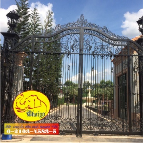 ประตูรั้วเหล็กดัดอิตาลี - บริษัท ประตูไชโย สตีลแอนด์ สเตนเลส จำกัด - ประตูสแตนเลส  โครงหลังคา  เหล็กดัด  เหล็กร็อทไอร์ออน  อัลลอย  ประตู  ประตูรั้ว  ประตูเหล็กอิตาลี 