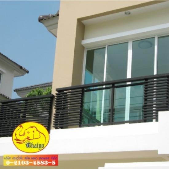 ช่างรับเหมาทำราวระเบียงกันตก  - บริษัท ประตูไชโย สตีลแอนด์ สเตนเลส จำกัด - ประตูสแตนเลส  ราวบันได  บันได  โครงหลังคา  เหล็กดัด  งานเหล็ก  งานอลูมิเนียม  งานสแตนเลส  เหล็กร็อทไอร์ออน  อัลลอย 